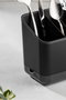 Hermia 2LIBNM-8052 Organizador de Plástico, Antracita, Juego de 2 Piezas